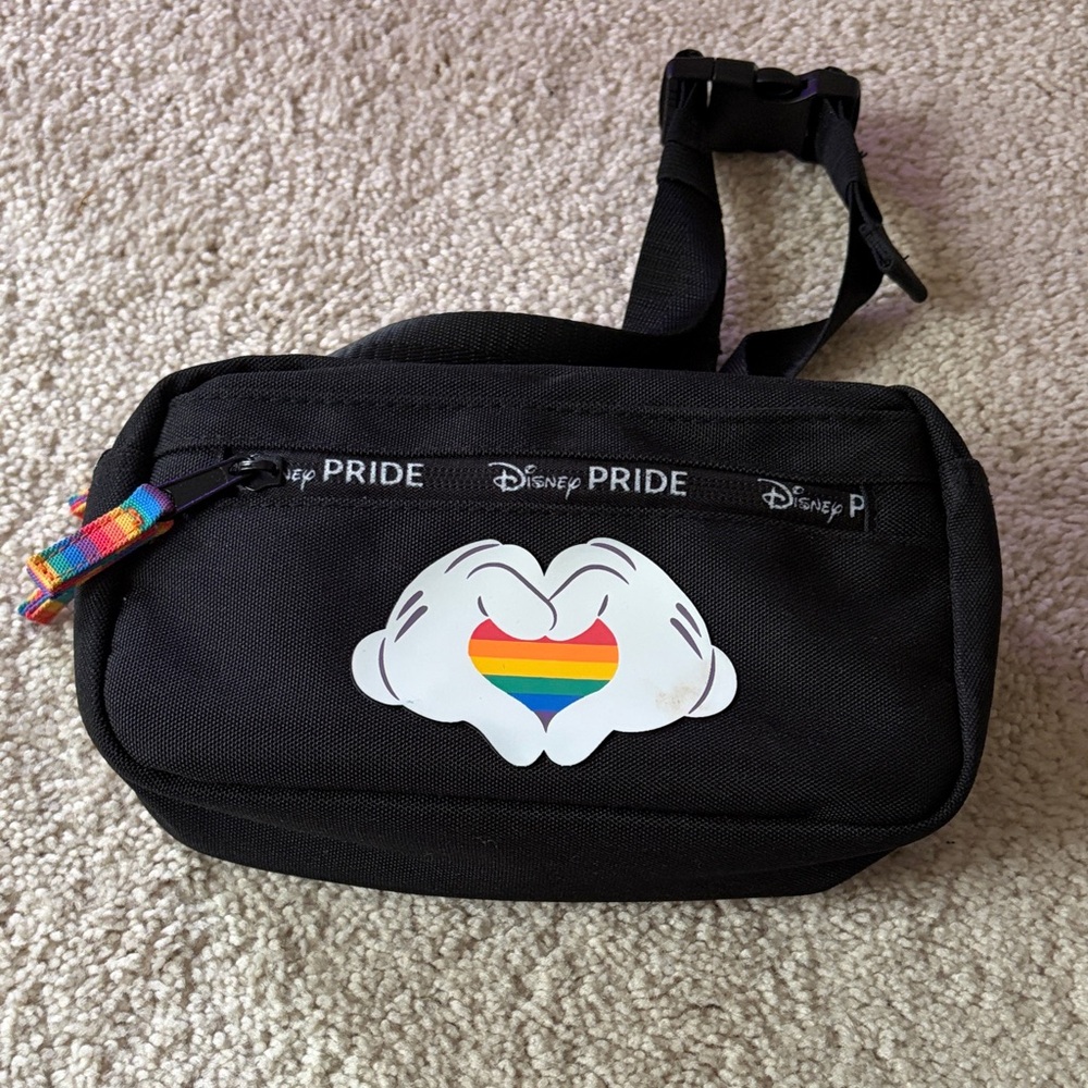 Disney Pride Black Belt Bag